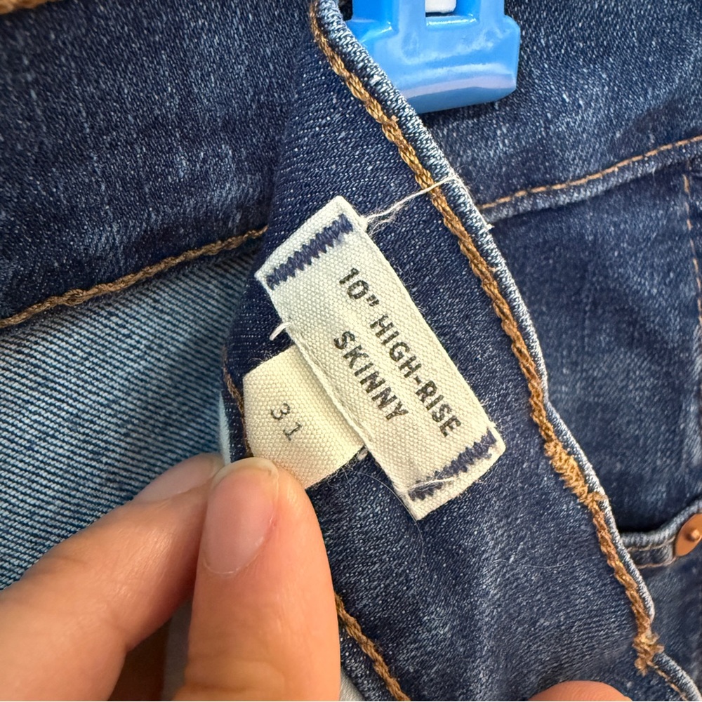 MADEWELL 10" High Rise Skinny Jeans Indigo Wash Size 31 - Picture 4 of 9